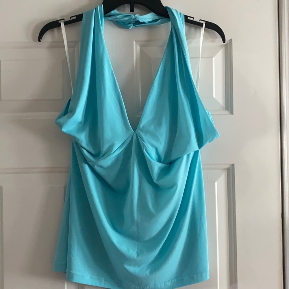 Baby blue halter top